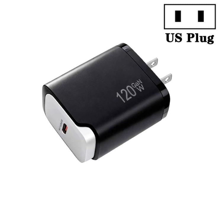 PD48 GaN 120W USB-C Fully Compatible Protocol Charger for Laptops, US Plug