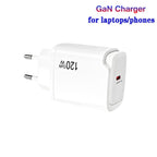 PD48 GaN 120W USB-C Laptop Power Supply with USB-C to USB-C Data Cable，EU Plug — EU Plug