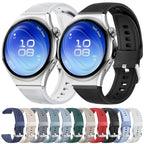 Hidden Tail Design Vertical Stripe Silicone Watch Band