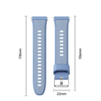 Hidden Tail Design Vertical Stripe Silicone Watch Band