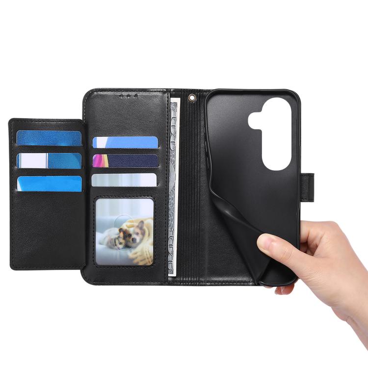 Multi-color Sewing Skin-feel Multi-card Vegan Leather Phone Case