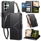 Multi-color Sewing Skin-feel Multi-card Vegan Leather Phone Case