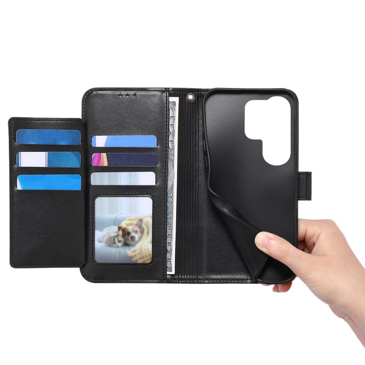 Multi-color Sewing Skin-feel Multi-card Vegan Leather Phone Case