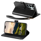 Multi-color Sewing Skin-feel Multi-card Vegan Leather Phone Case