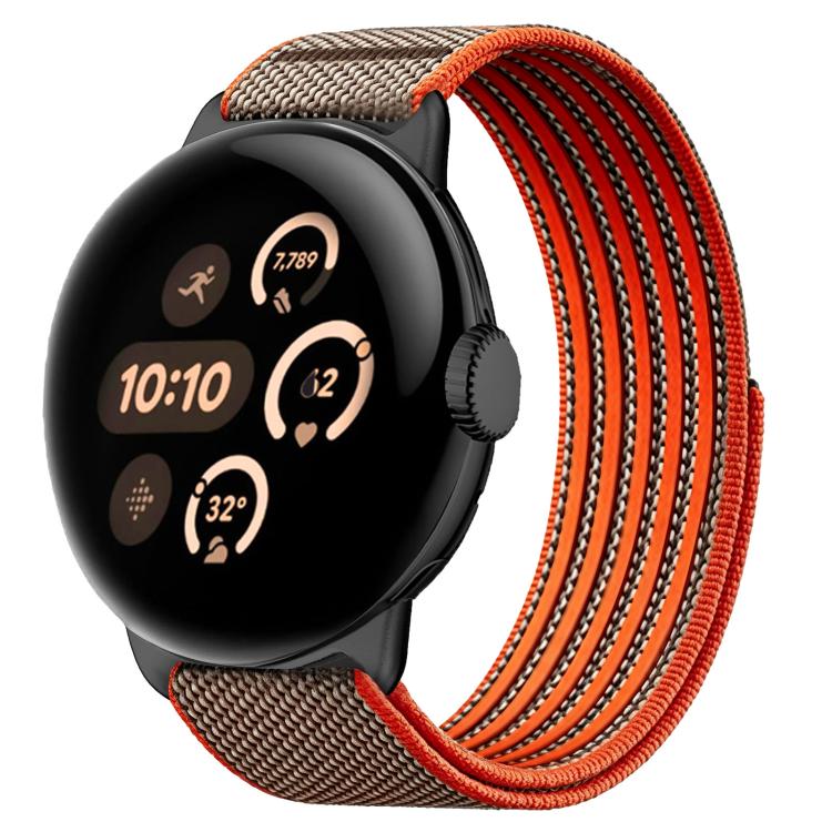 Airy Mixed Nylon Loop Metal Connector Watch Band