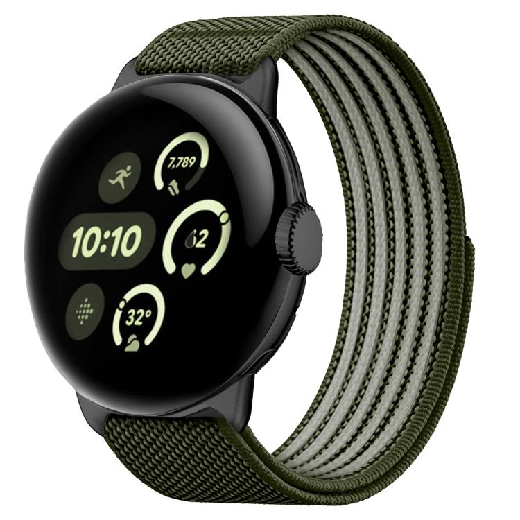 Airy Mixed Nylon Loop Metal Connector Watch Band