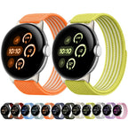 Airy Mixed Nylon Loop Metal Connector Watch Band