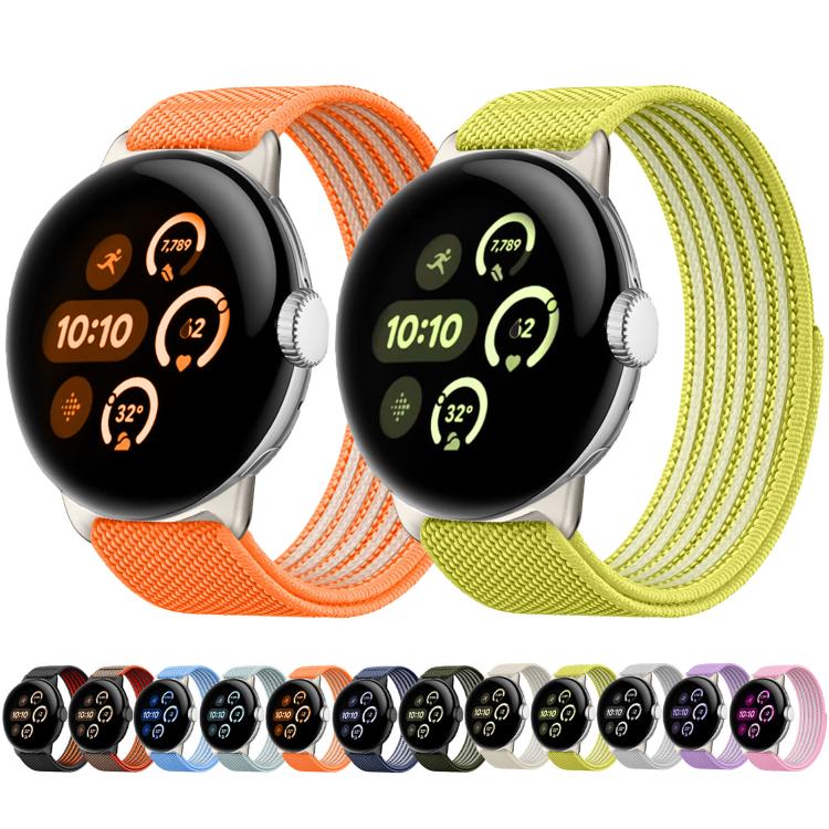 Airy Mixed Nylon Loop Metal Connector Watch Band