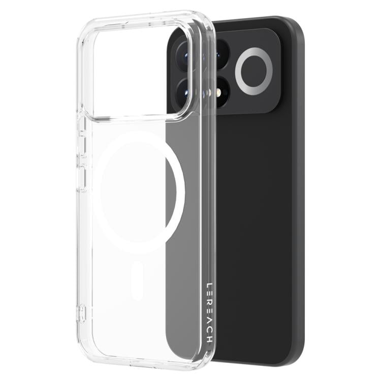 LeReach TOC Clear Series Dual-Composite Armor TPU + Acrylic Shockproof Magnetic Phone Case — view 4