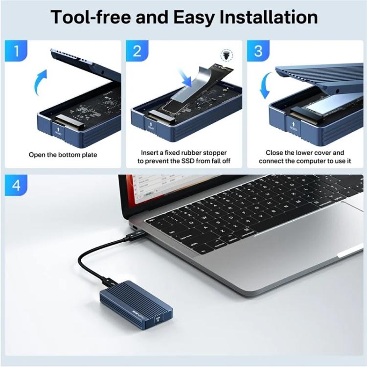 ACASIS TBU405M1 40Gbps M.2 NVMe SSD Enclosure for M1 / M2 Pro Max — view 5