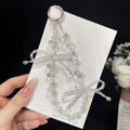 Woven Bow Iridescent Crystal Phone Chain