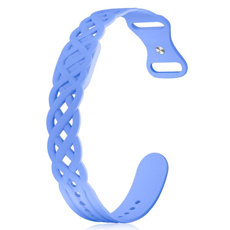 Vine Woven Design Butterfly Buckle Silicone Watch Band