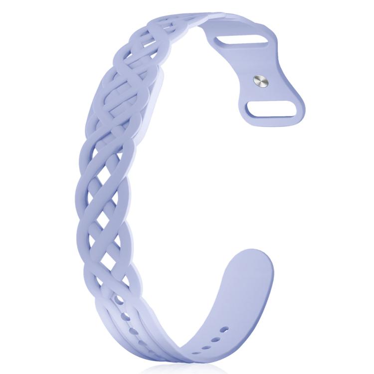 Vine Woven Design Butterfly Buckle Silicone Watch Band
