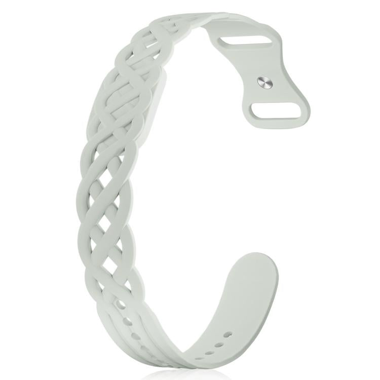 Vine Woven Design Butterfly Buckle Silicone Watch Band
