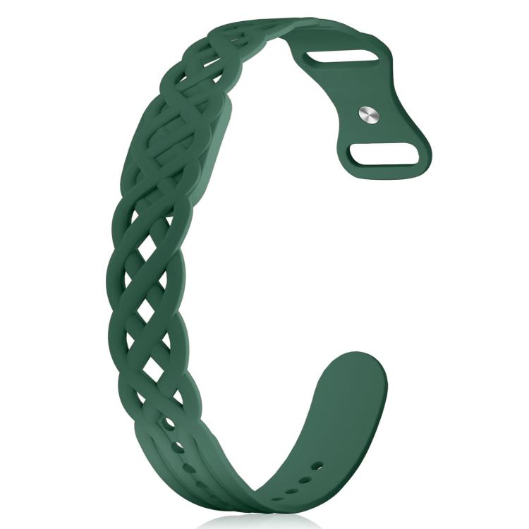 Vine Woven Design Butterfly Buckle Silicone Watch Band
