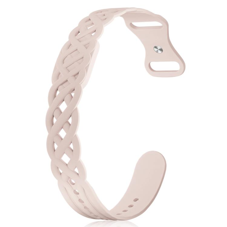 Vine Woven Design Butterfly Buckle Silicone Watch Band