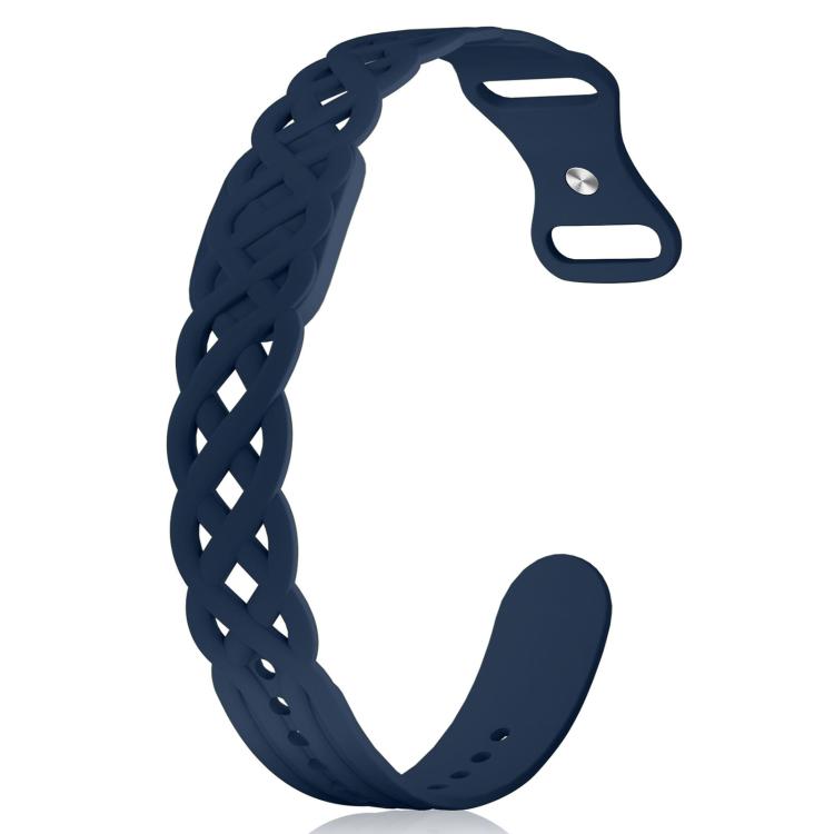 Vine Woven Design Butterfly Buckle Silicone Watch Band