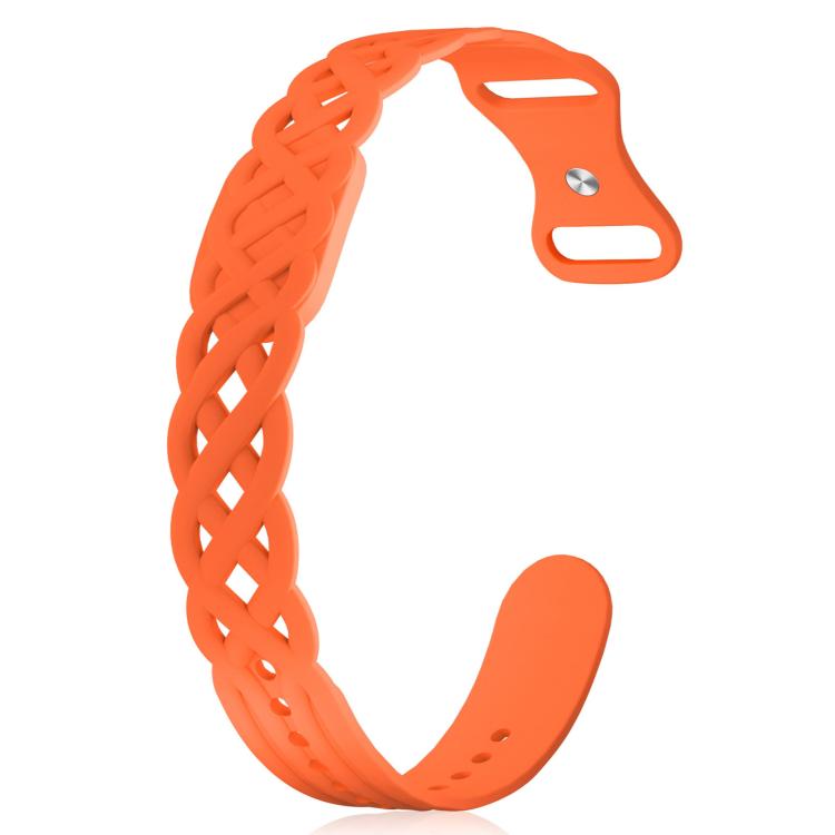 Vine Woven Design Butterfly Buckle Silicone Watch Band