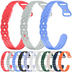 Vine Woven Design Butterfly Buckle Silicone Watch Band
