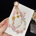 Chinese Style Gold Butterfly Floral Phone Chain