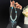 Glass Gentle Butterfly Pearl Crystal Chain