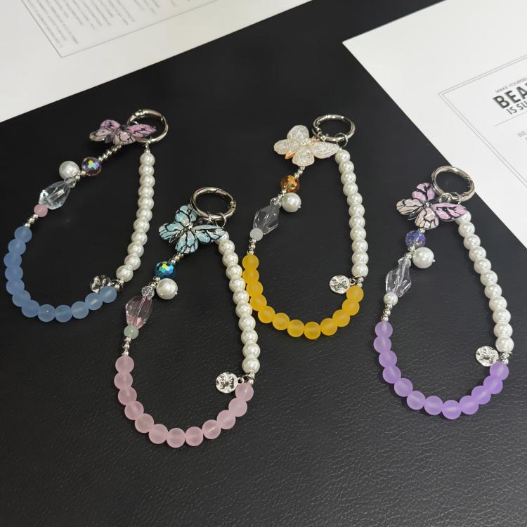 Butterfly Shadow Jelly Bead Pearl Crystal Chain — view 6