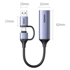 UGREEN CM716 25854 1080P 60Hz HD to USB and Type-C Video Capture Card — view 3