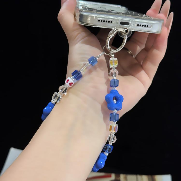 Iridescent Square Crystal Small Flower Chain — view 10