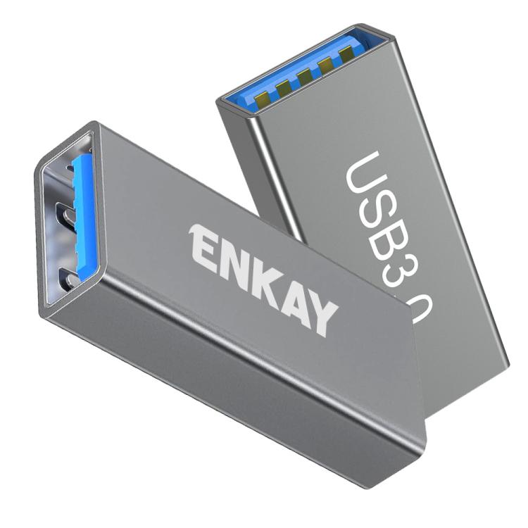 Pack ENKAY ENK-AT138 Aluminium Alloy USB 3.0 Female to Female Data Adapter Converter 5Gbps Transmission, 2 PCS — view 7