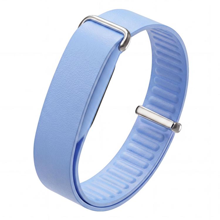 TPU Frame Integrated Microfiber Leather Loop Watch Band — Yellow
