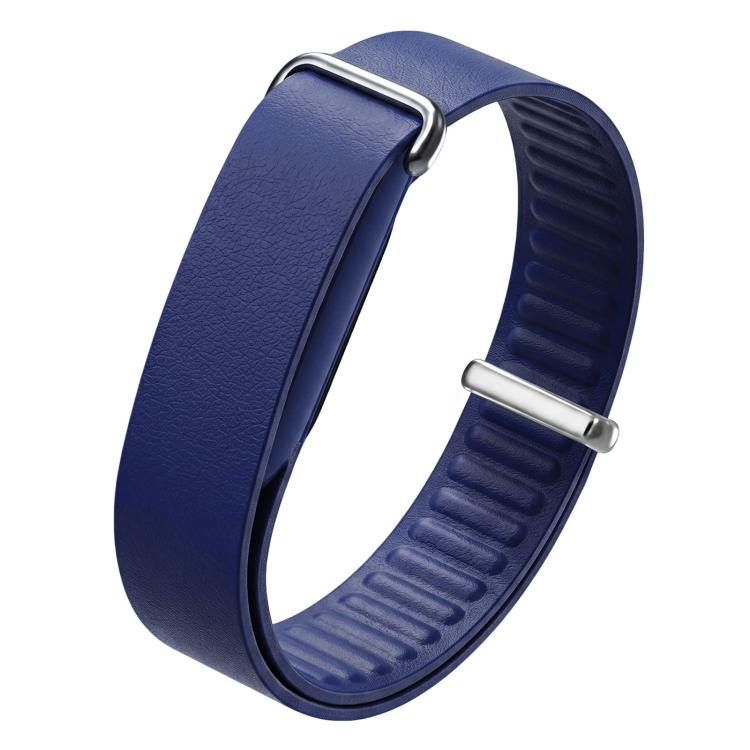 TPU Frame Integrated Microfiber Leather Loop Watch Band — Dark Gray