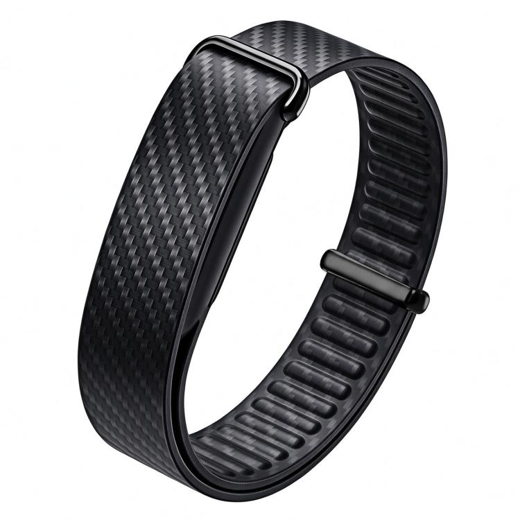 TPU Frame Integrated Microfiber Leather Loop Watch Band — Dark Blue