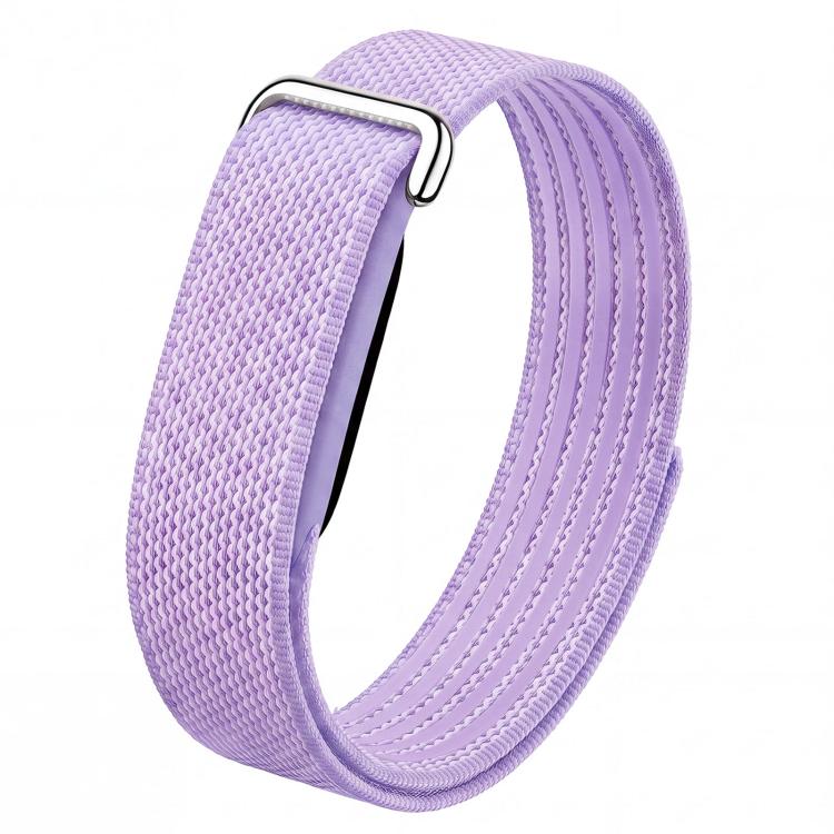 TPU Frame Integrated Nylon Hybrid Silicone Loop Watch Band — Blue