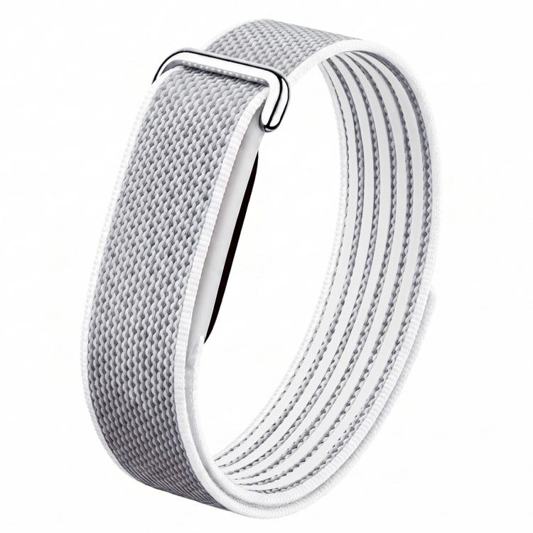 TPU Frame Integrated Nylon Hybrid Silicone Loop Watch Band — Azure