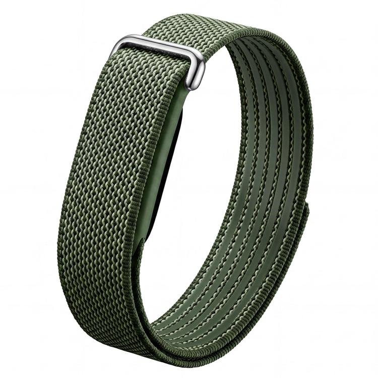 TPU Frame Integrated Nylon Hybrid Silicone Loop Watch Band — Seashell