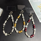 Color Contrast Pearlescent Iridescent Bead Pearl Phone Chain — view 5