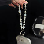 Color Contrast Pearlescent Iridescent Bead Pearl Phone Chain — view 6
