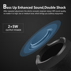 E13 Mini Portable Wireless Bluetooth Speaker Stereo Speakerphone Radio Music Subwoofer Column Speakers with TF FM