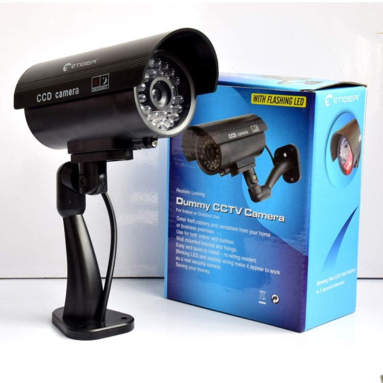 Waterproof Dummy CCTV Camera With Flashing LED For Realistic Looking for Security Alarm