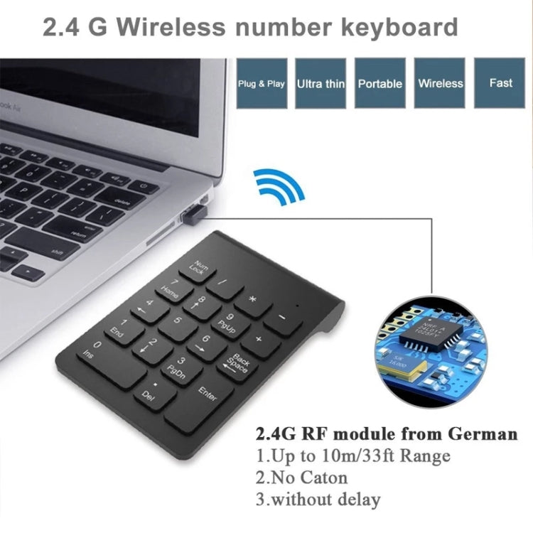 18 Keys 2.4GHz Mini USB Numeric Keypad — view 5