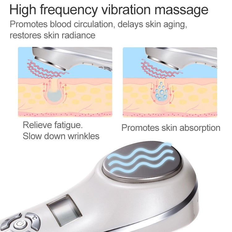 OFY-7901 Ultrasonic Cryotherapy Hot Cold Hammer Facial Lifting Vibration Massager Face Body Import Export Face Care Beauty Machine — view 4
