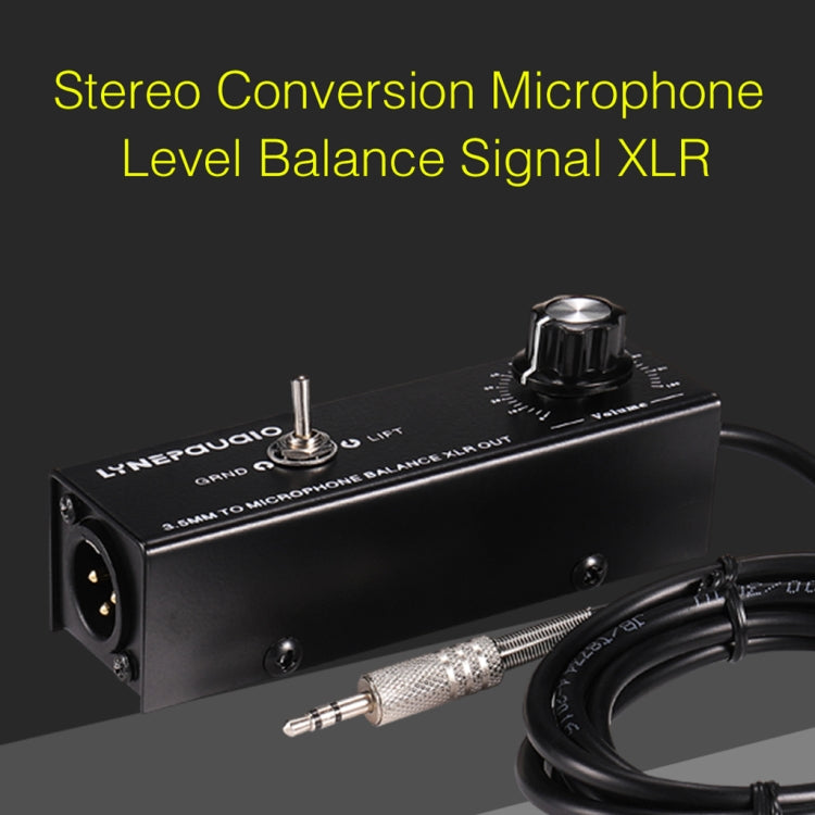 B012 Professional Stereo Signal Converted to Microphone Balanced Signal Output