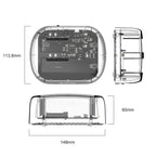 ORICO 6239C3 2.5/3.5inch 2 Bay Transparent Type-C Hard Drive Dock