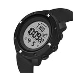 SANDA 361 Fashionable Night Light Sports Children Electronic Watch Multi Functional Personality Night Light Men Waterproof Watch — Blue