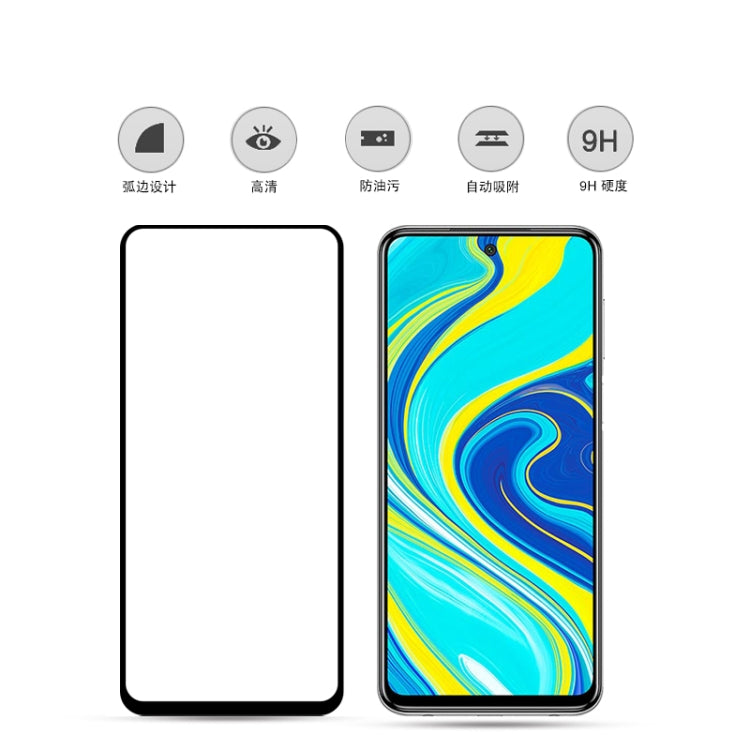 mocolo 0.33mm 9H 2.5D Full Glue Tempered Glass Film, For Xiaomi Redmi Note 9s