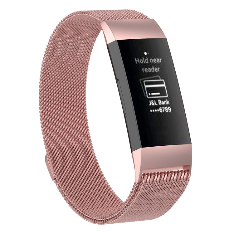 Stainless Steel Magnet Wrist Strap for FITBIT Charge 4， Large Size: 210x18mm — view 13