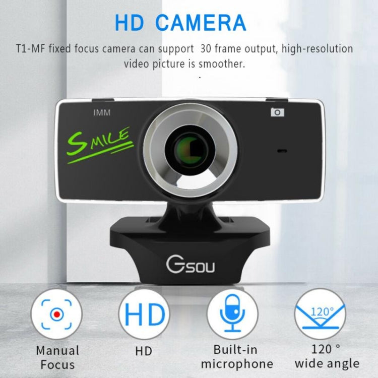B01 HD Webcam Built-in Microphone Smart Web Camera USB Streaming Live Camera With Noise Cancellation — view 2