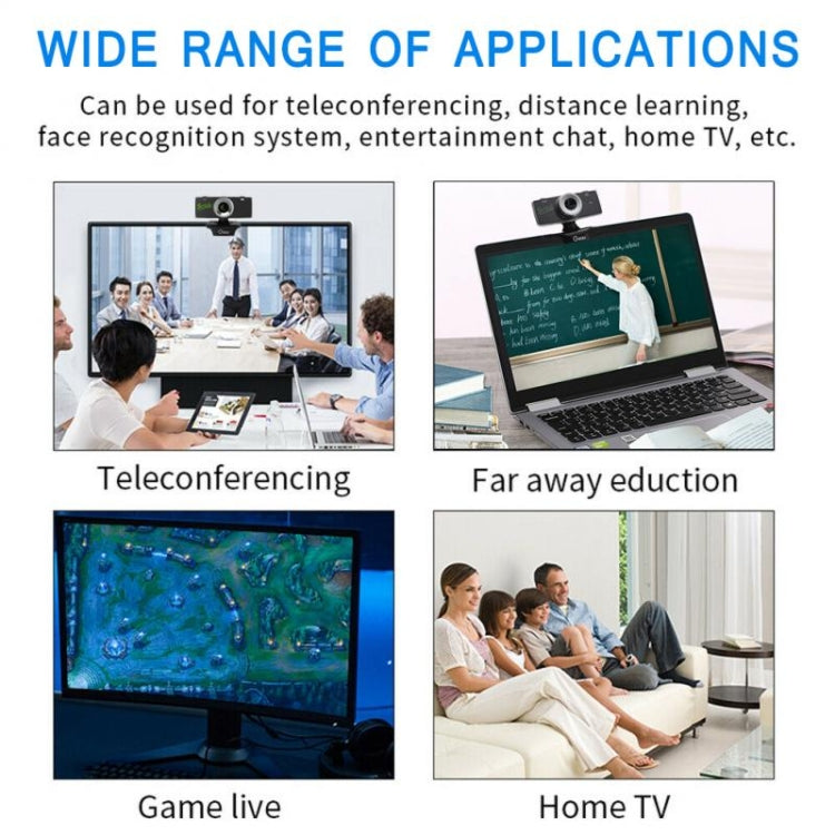 B01 HD Webcam Built-in Microphone Smart Web Camera USB Streaming Live Camera With Noise Cancellation — view 14