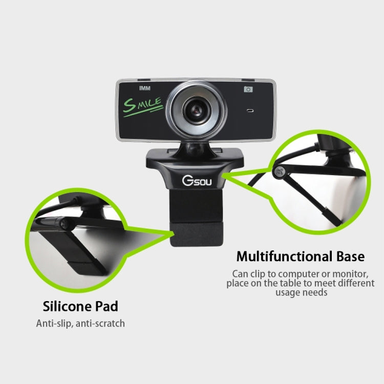 B01 HD Webcam Built-in Microphone Smart Web Camera USB Streaming Live Camera With Noise Cancellation — view 8