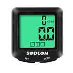 SDL-571 LCD Digital Display Bicycle Computer Wired Waterproof Cycle Odometer Bike Speedometer Stopwatch Riding Accessories Tools